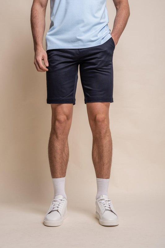 Navy Dakota Chino Shorts - divinusestablishment