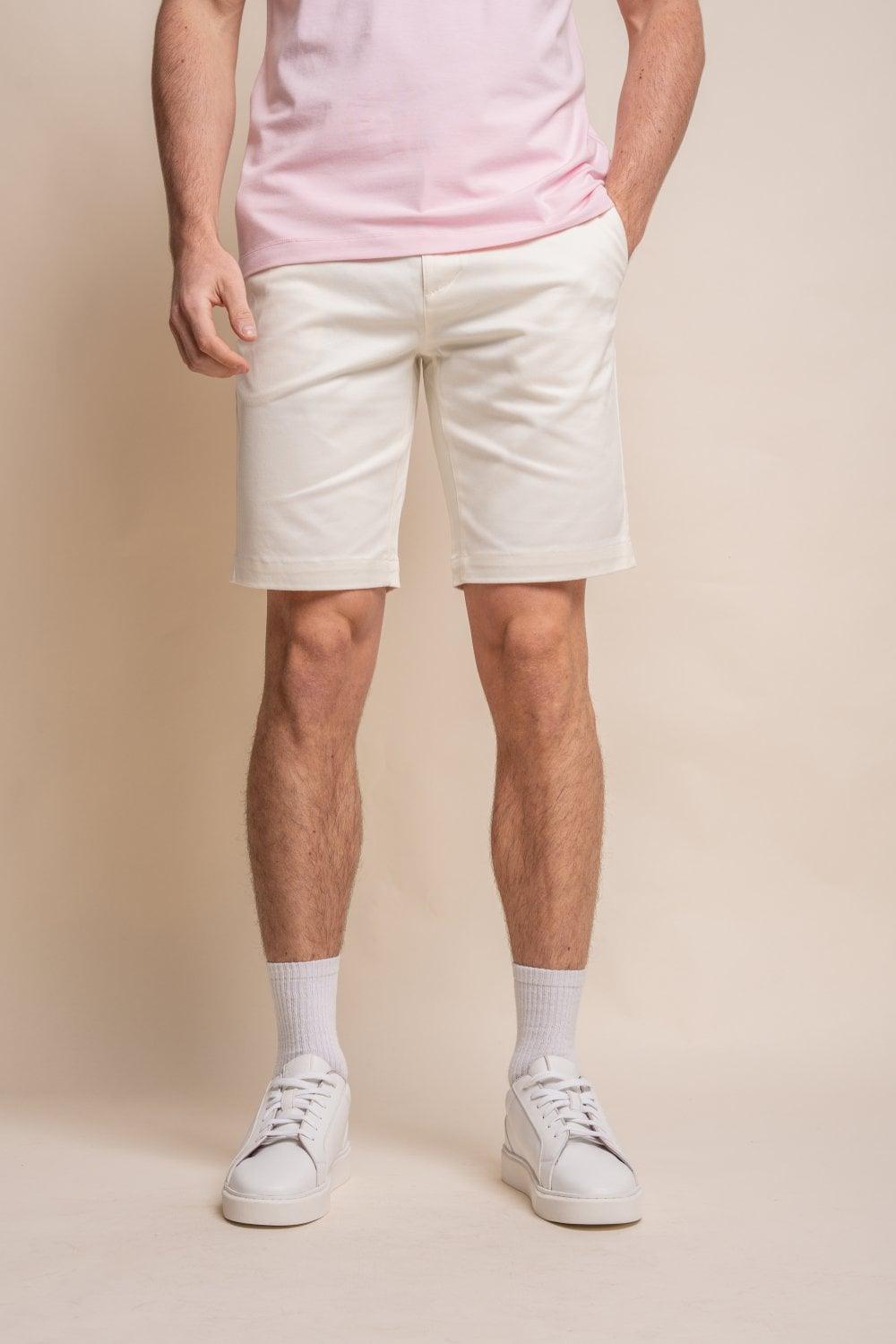 Ecru Dakota Chino Shorts - divinusestablishment