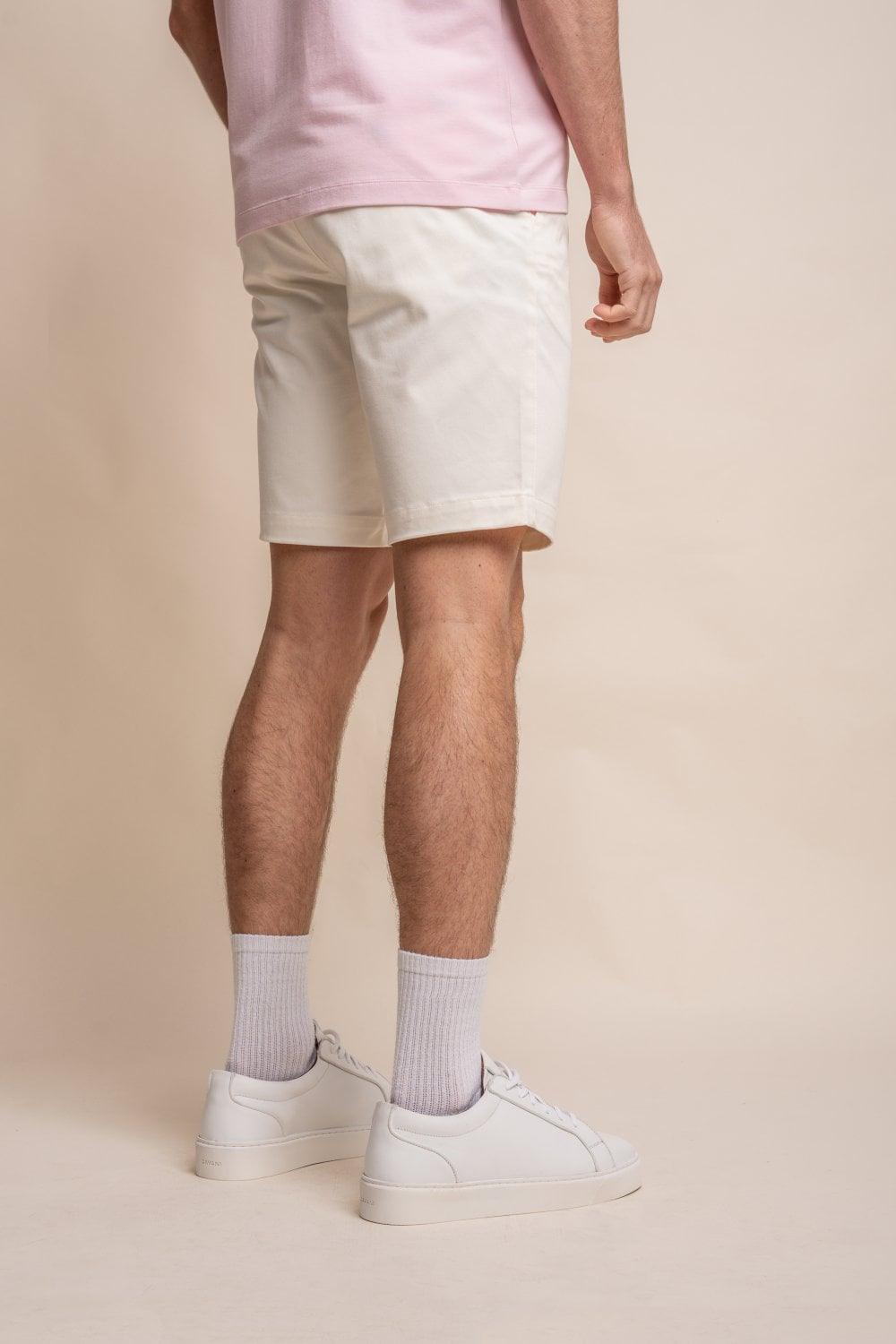 Ecru Dakota Chino Shorts - divinusestablishment