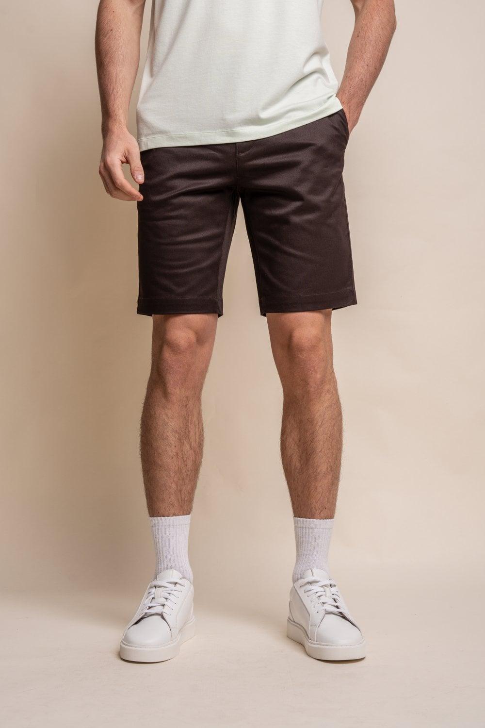 Chocolate Dakota Chino Shorts - divinusestablishment