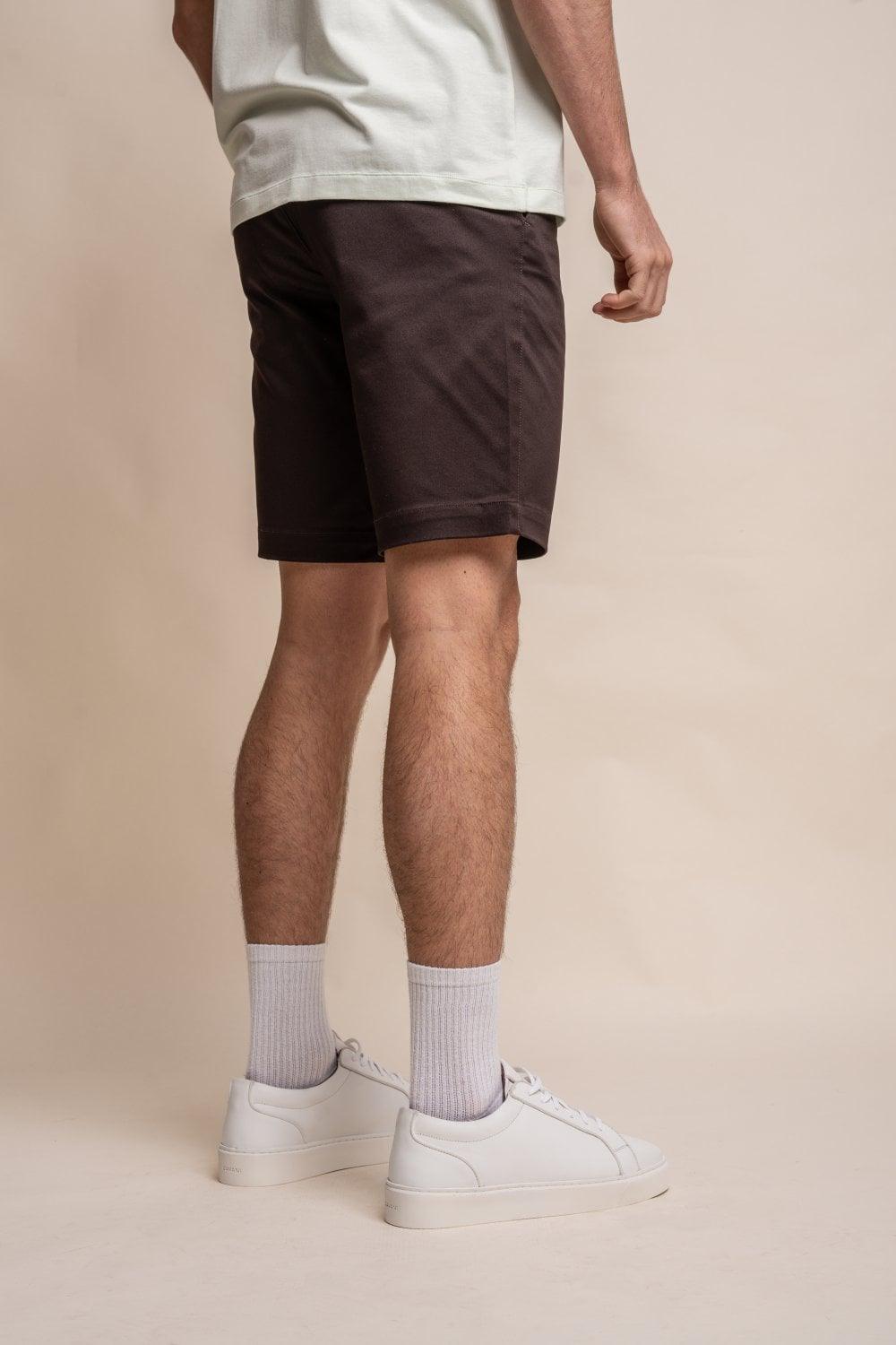 Chocolate Dakota Chino Shorts - divinusestablishment