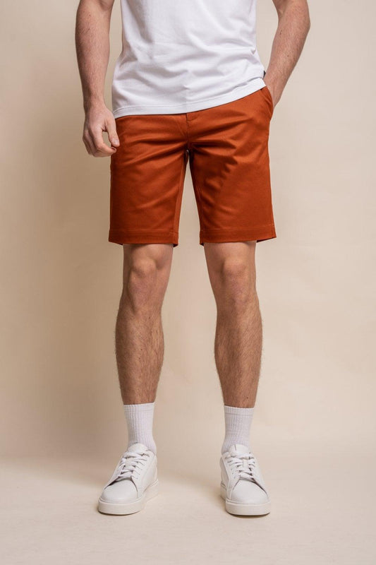 Rust Dakota Chino Shorts - divinusestablishment