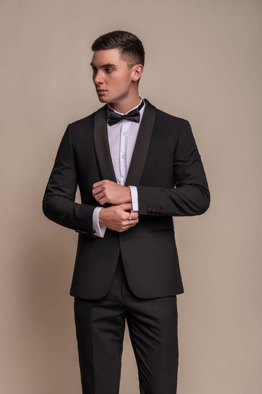 Aspen Black Two Piece Suit