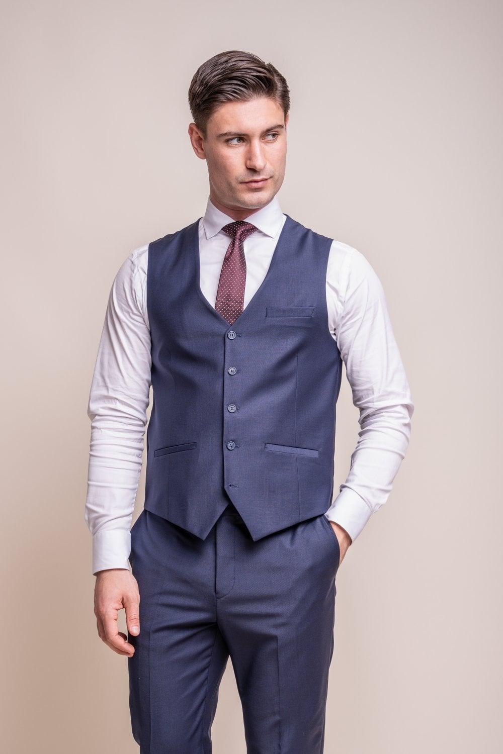 Bond Navy Three Piece Suit