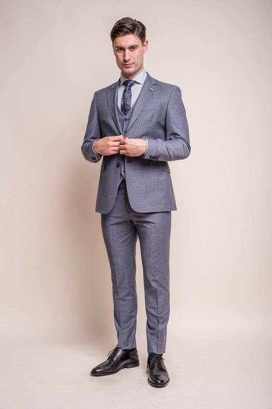 Bond Puppytooth Three Piece Suit