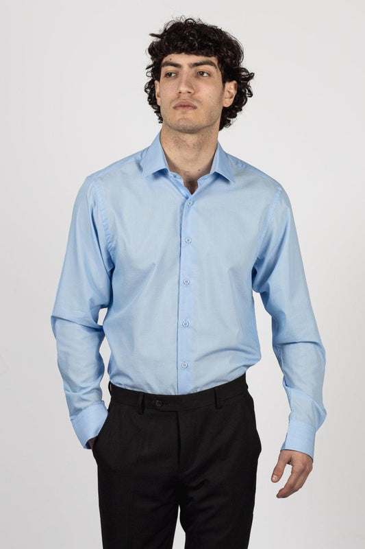 Miatti Long Sleeve Blue Shirt