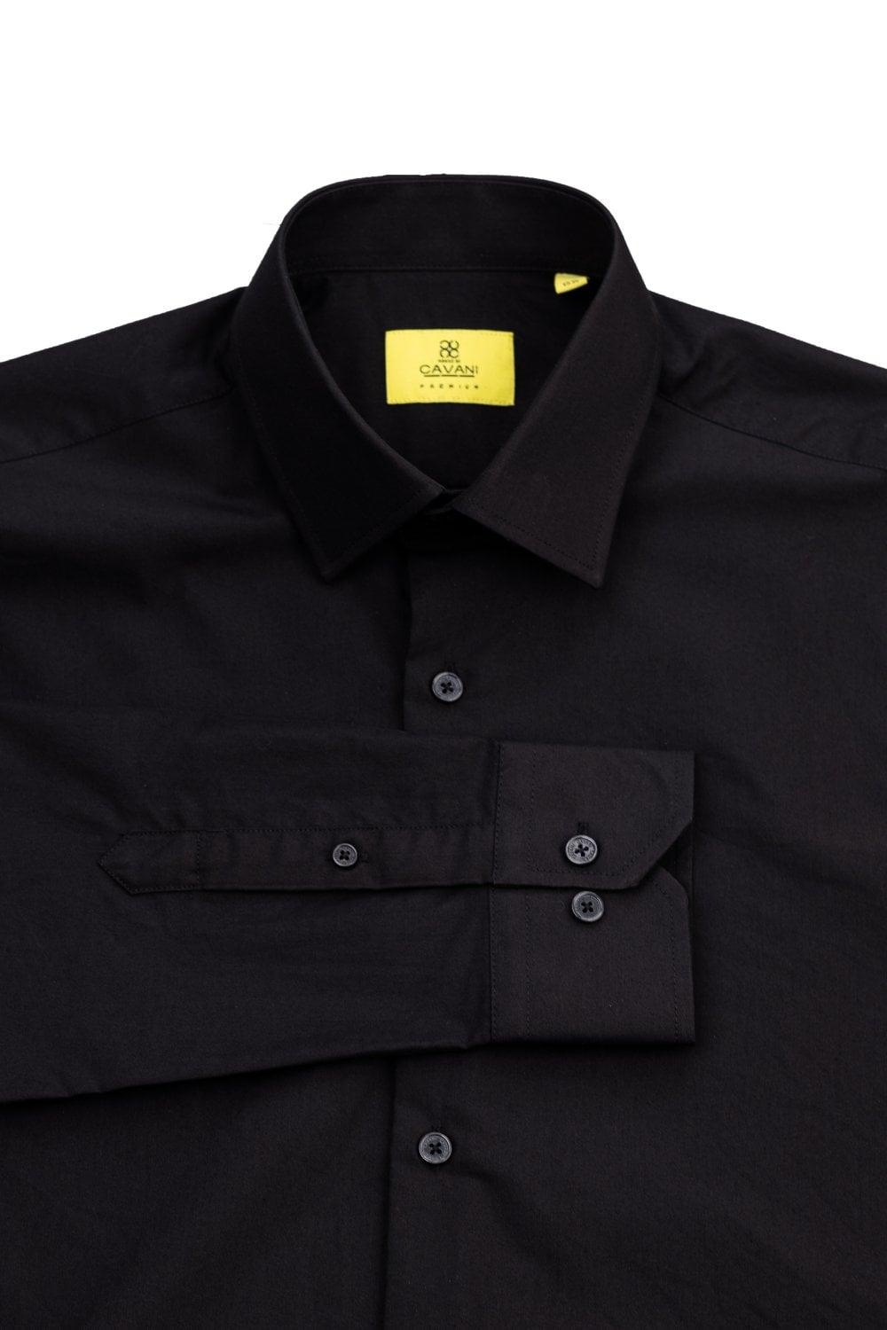 Miatti Long Sleeve Black Shirt