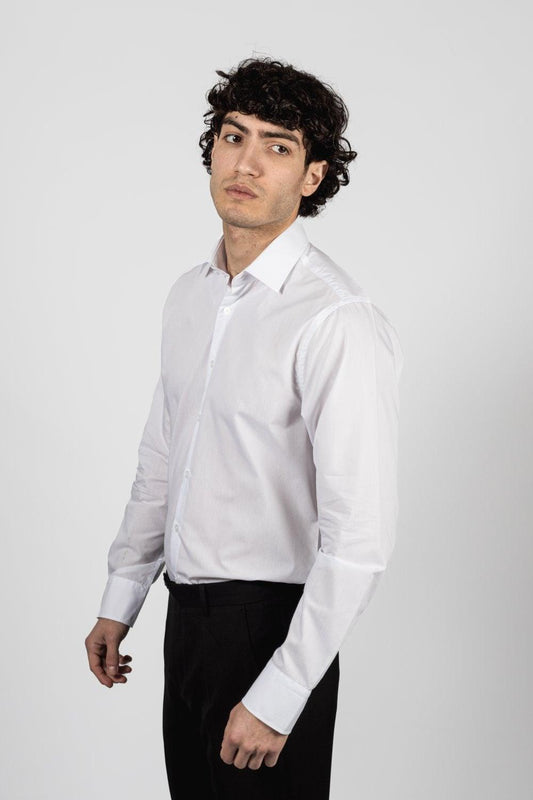 Miatti Long Sleeve White Shirt