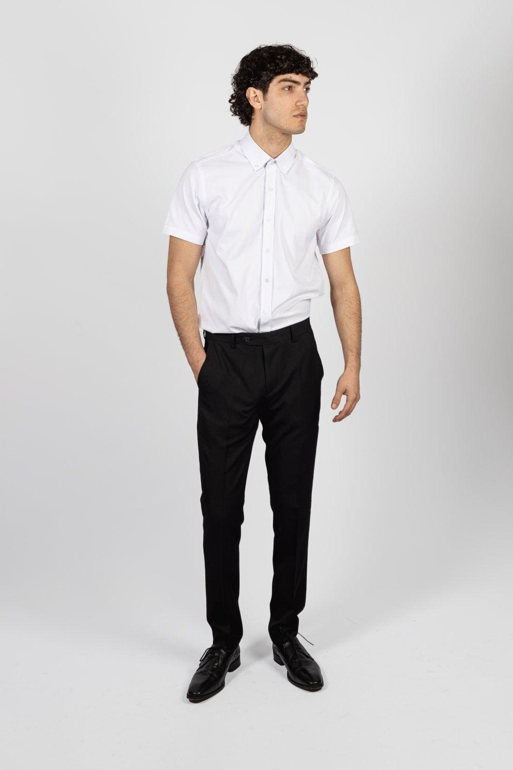 Vito Short Sleeve White Shirt