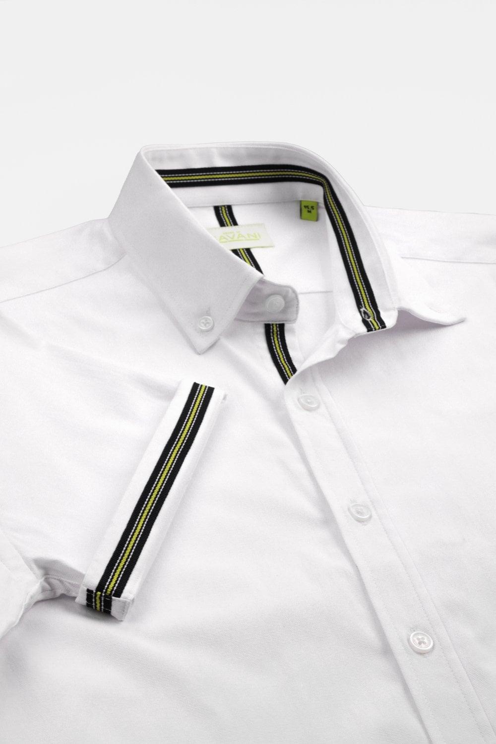 Vito Short Sleeve White Shirt