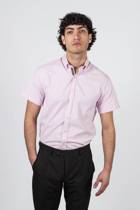 Vito Short Sleeve Pink Shirt