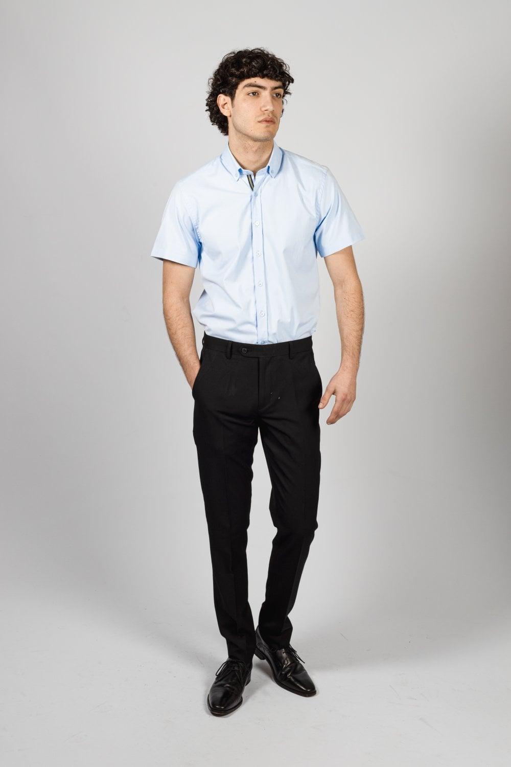 Vito Short Sleeve Sky Blue Shirt