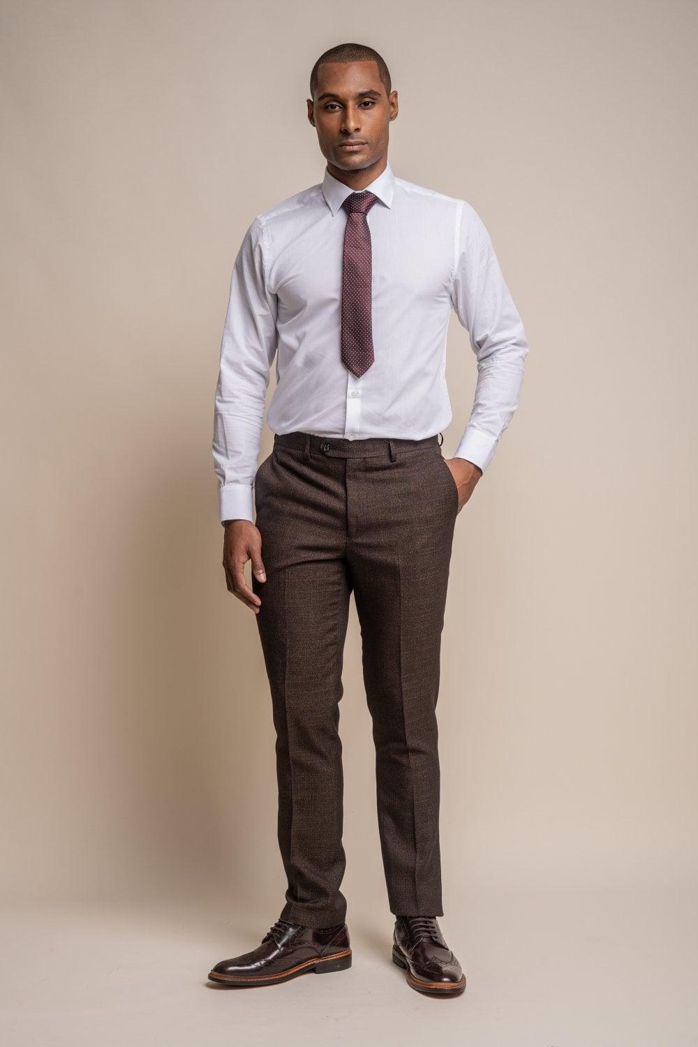 Caridi Brown Three Piece Suit - divinusestablishment