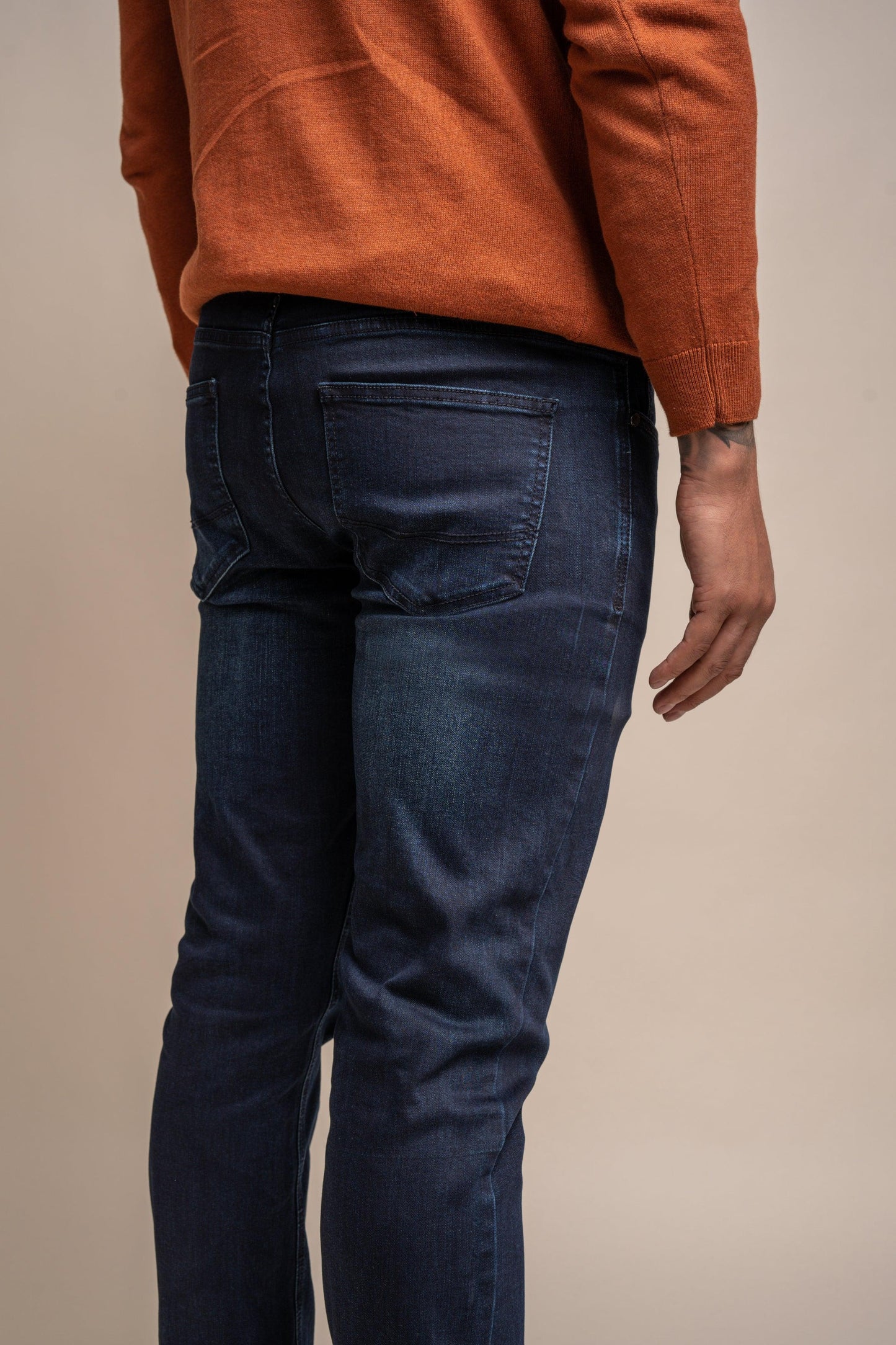 Dempsey Navy Regular Jeans - divinusestablishment