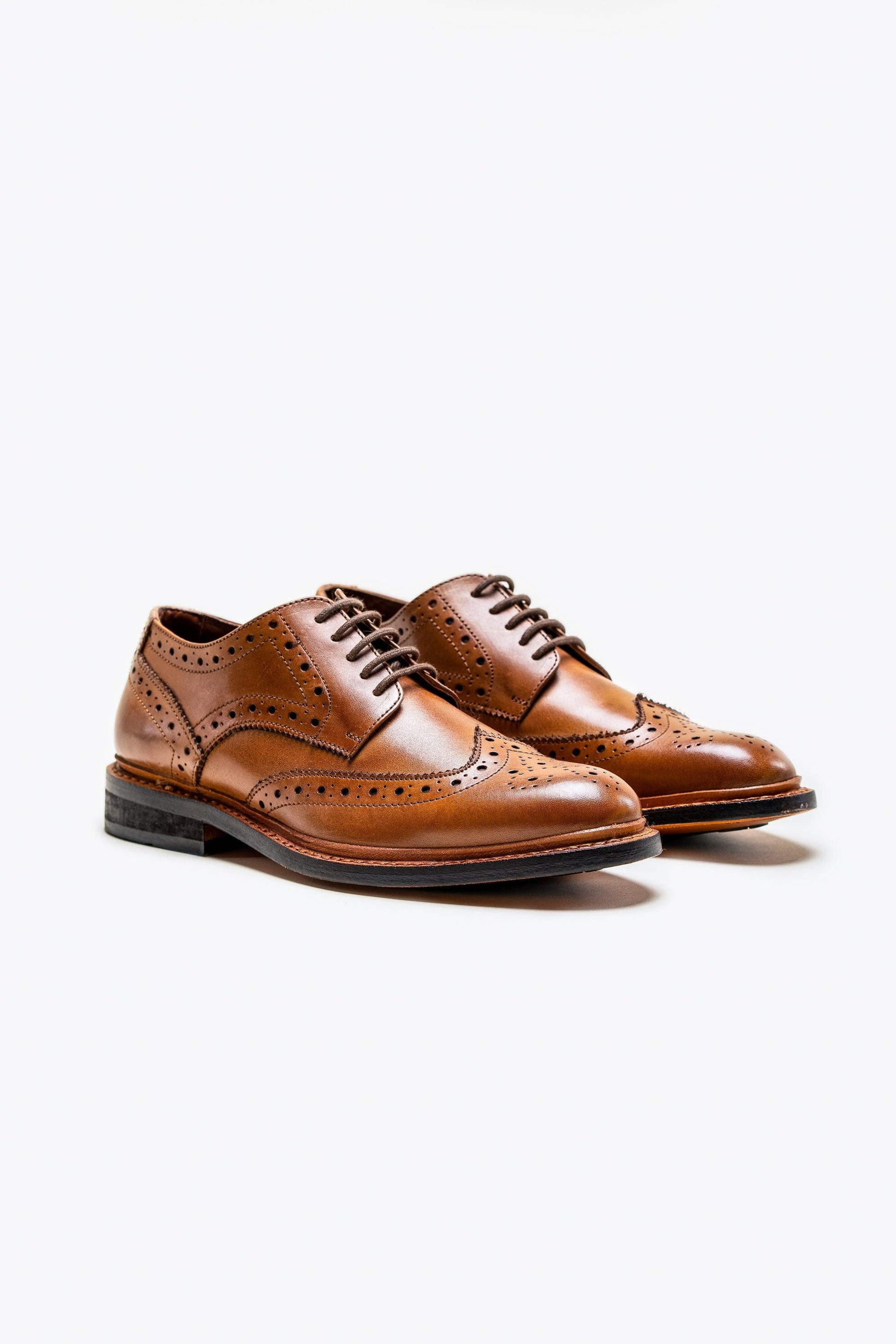 Merton Shoes Tan - divinusestablishment