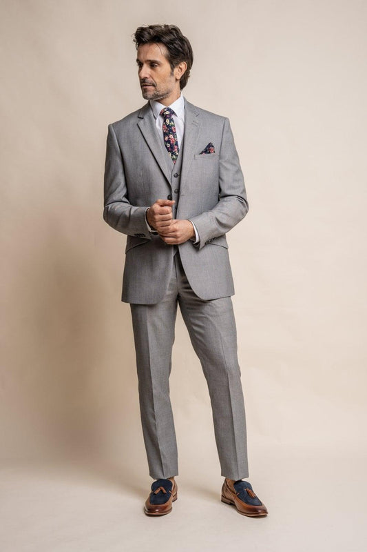 Reegan Grey 3 Piece Suit - divinusestablishment