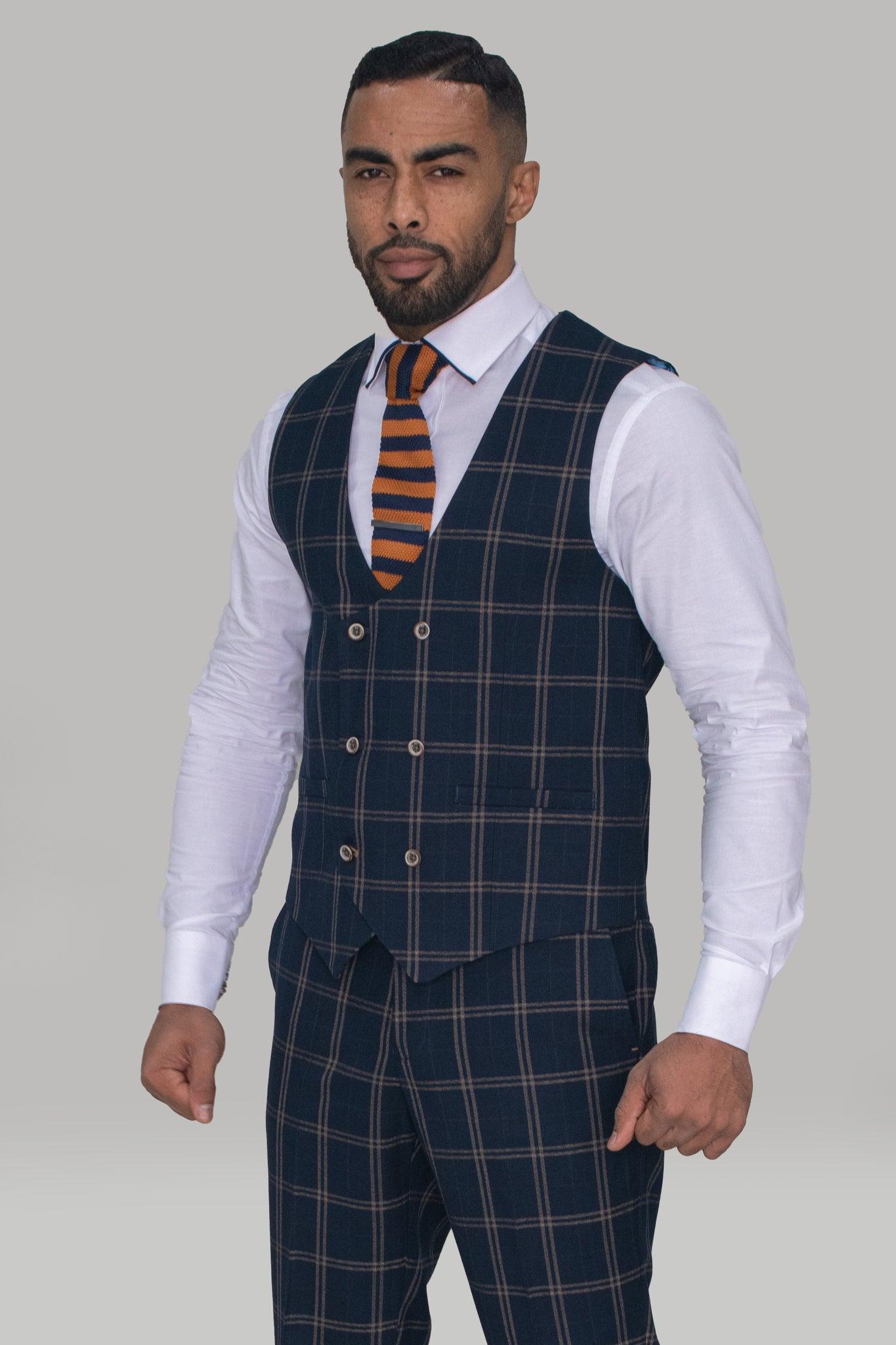 Hardy Navy Three Piece Suit - divinusestablishment