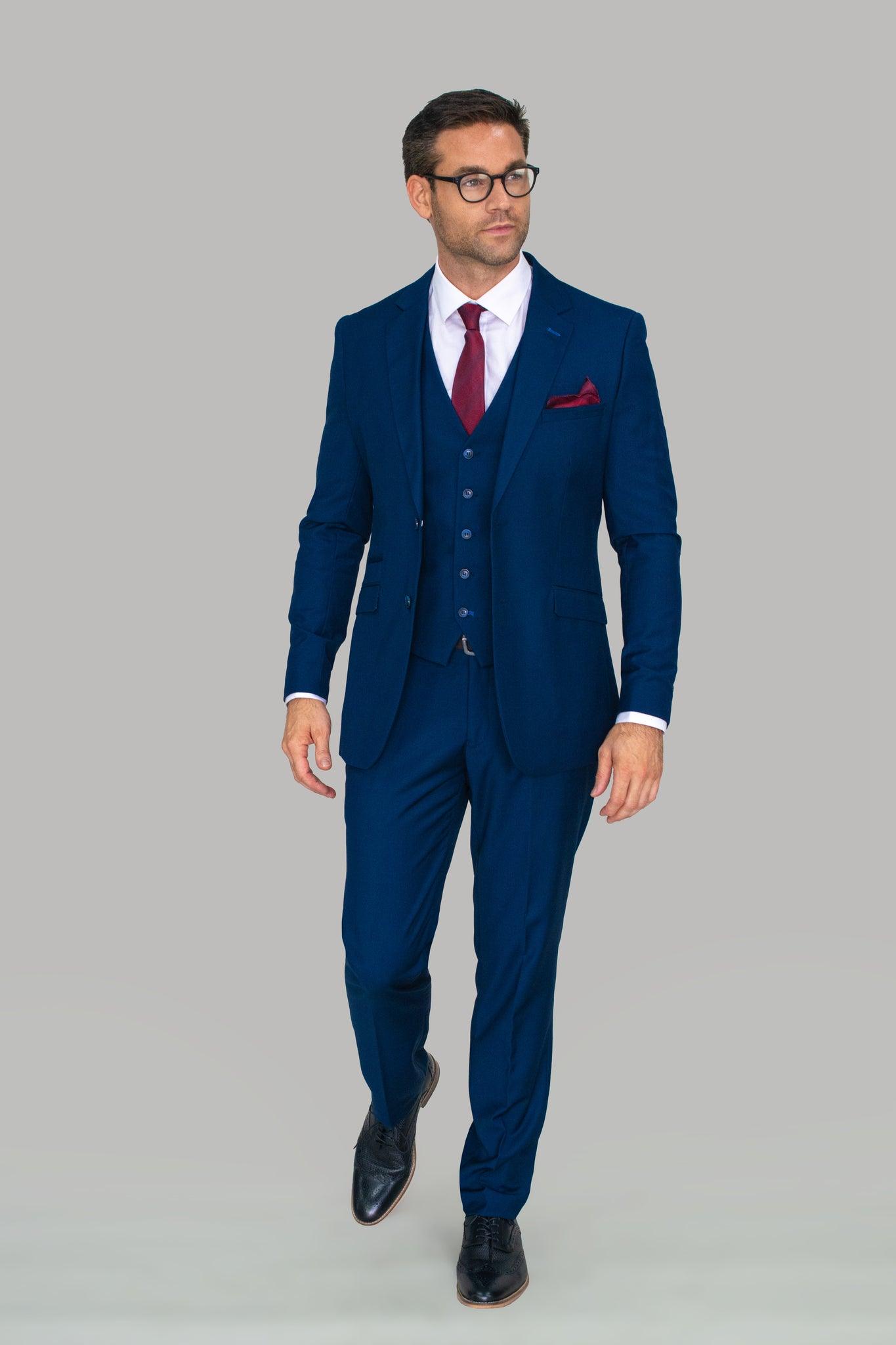 Jefferson Navy Regular Three Piece Suit - divinusestablishment