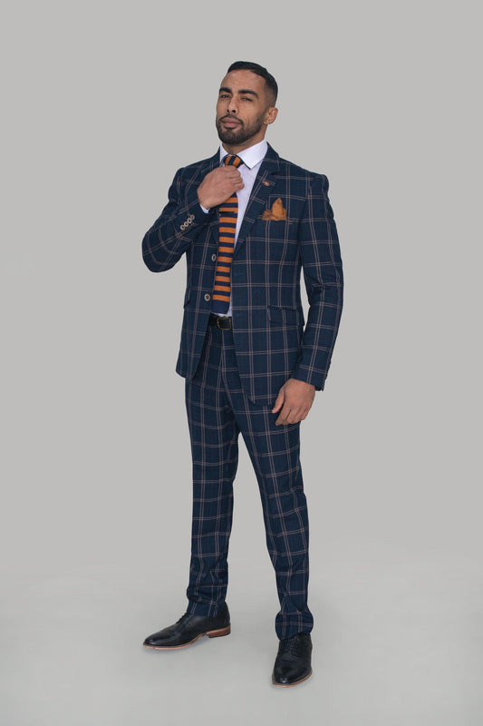 Hardy Navy Three Piece Suit - divinusestablishment