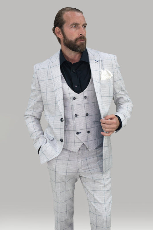 Radika Light Grey 3 Piece Suit - divinusestablishment