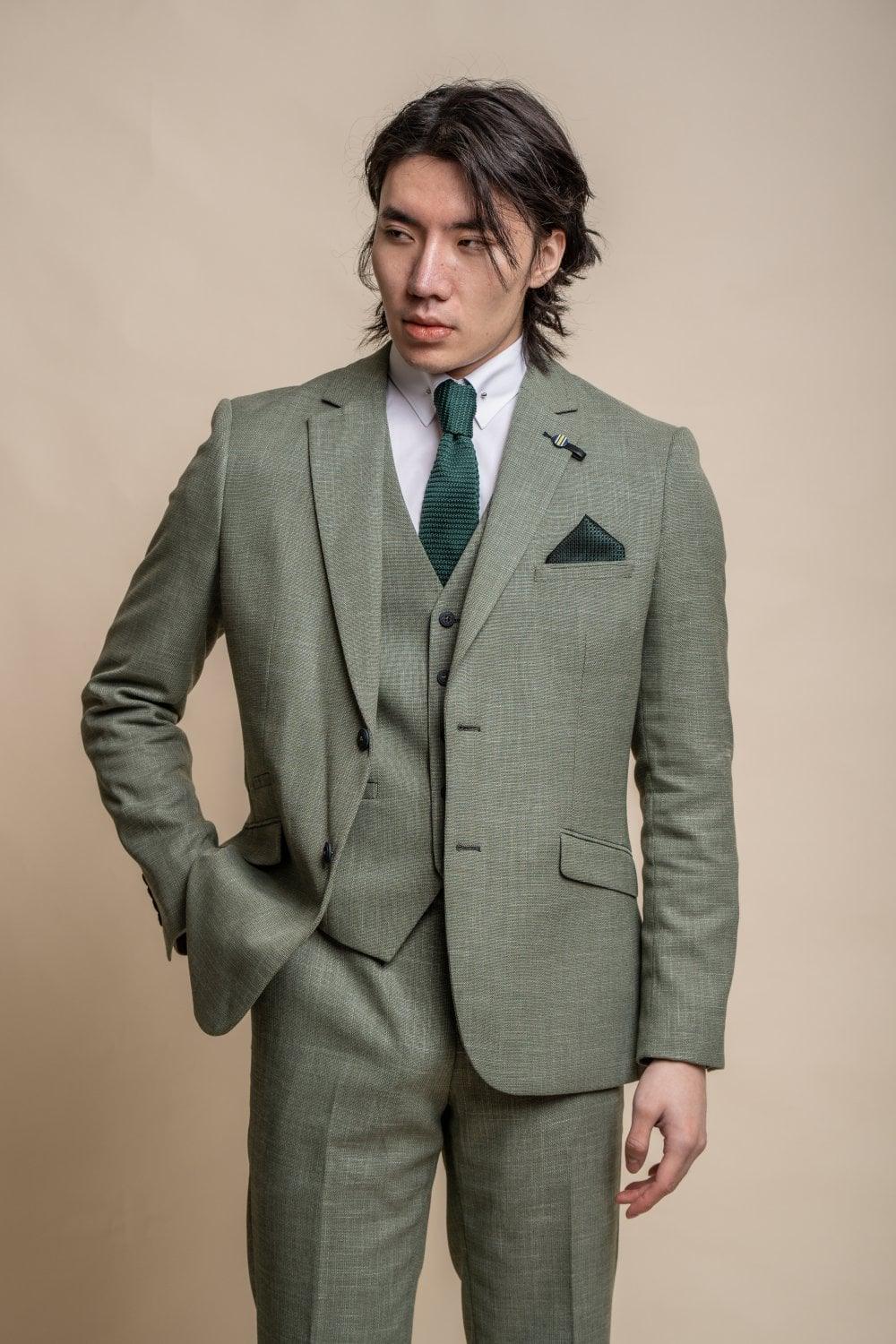 Miami Sage Three Piece Suit - divinusestablishment