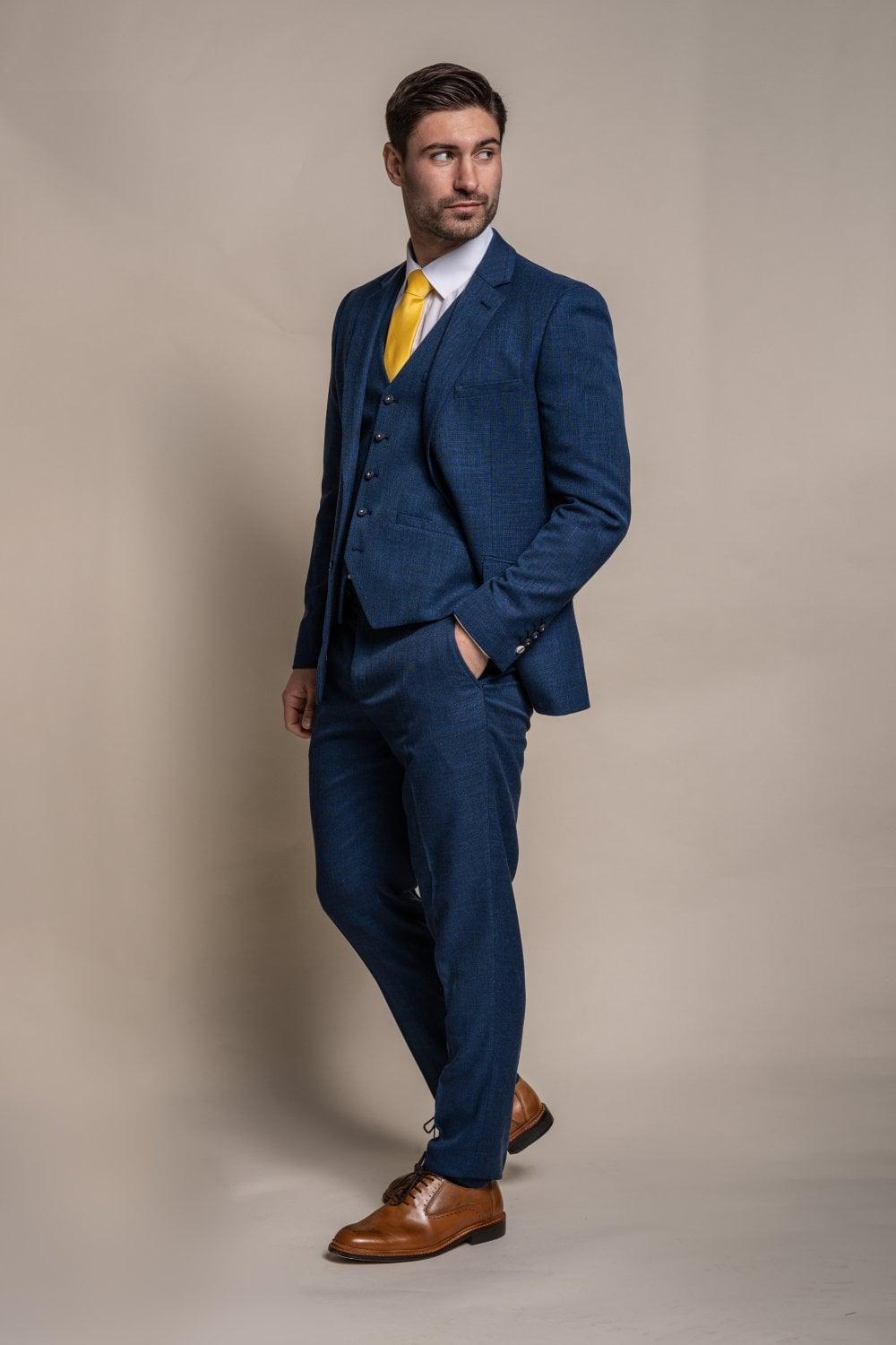 Miami Blue 3 Piece Suit - divinusestablishment