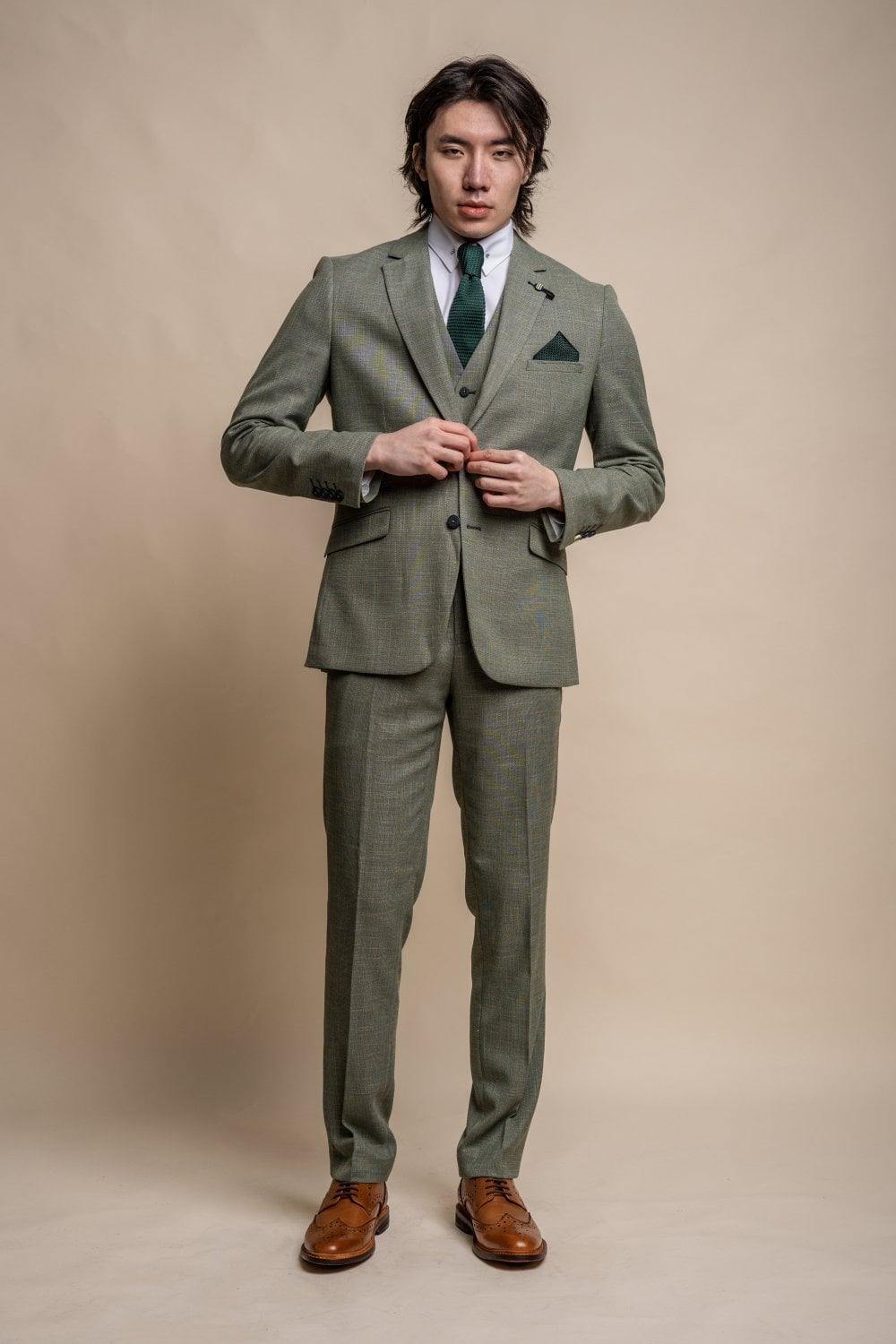 Miami Sage Three Piece Suit - divinusestablishment